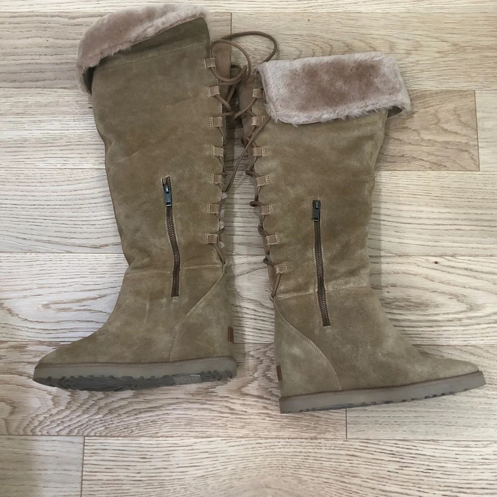 NEW UGG Classic Femme Over The Knee Boots Size 8 Chestnut Brown